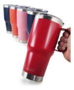 Vaso Térmico Acero C/ Manija Otten 800 Ml Rojo Lisa - Imagen 4