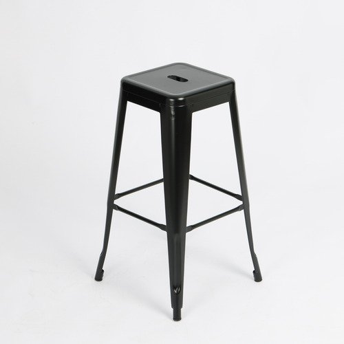 D_693238-MLA102491939076_122025-O Banqueta Alta Tipo Industrial Hierro Otten 77cm Hierro Pintado Negro - Imagen 1