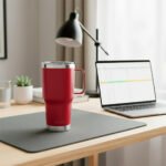 Vaso Térmico Acero C/ Manija Otten 800 Ml Rojo Lisa - Imagen 6