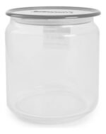 Frasco Hermetico De Vidrio 0,5 Litros Plano Jar Luminarc Color Gris