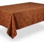 Mantel Rectangular Jacquard Poliéster Otten 4,5 X 1,6 Mts Marrón