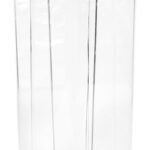Frasco Apilable Alto Tarro Hermetico Contenedor Acrilico Blanco