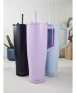 Vaso Térmico Acero C/ Sorbete Y Manija Otten 1 Lt Lila - Imagen 8