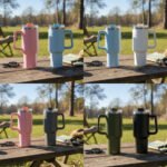Vaso Térmico Acero C/ Manija Y Sorbete Otten 1 Lt Celeste - Imagen 11