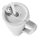 Vaso Térmico Acero C/ Sorbete Y Manija Otten 1 Lt Blanco - Imagen 3