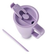 Vaso Térmico Acero C/ Sorbete Y Manija Otten 1 Lt Lila - Imagen 4