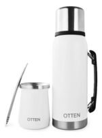 Set Termo Mate Acero Inoxidable C/ Bombilla Otten 1l - BAZAR CHEF - Imagen 11