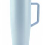 Vaso Térmico Acero C/ Sorbete Y Manija Otten 1 Lt Celeste Lisa