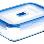 Contenedor Hermetico Rectangular Luminarc Pure Box 380 Ml Azul Marino
