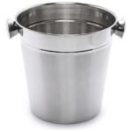 Balde Para Hielo Acero Inoxidable 2 Persona Premium Otten Plateado 2 Personas