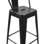 Silla De Hierro Tipo Industrial C/ Respaldo Otten