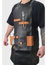 Delantal De Cocina Parrillero Gastronómico Premium Otten Negro Premium - Imagen 3