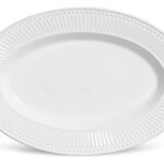 Fuente Bandeja Mediana Cerámica Roma Ravenna 36 Cm Blanco
