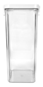 Frasco Apilable Alto Tarro Hermetico Contenedor Acrilico Blanco - Imagen 2