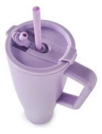Vaso Térmico Acero C/ Sorbete Y Manija Otten 1 Lt Lila - Imagen 3