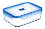 Contenedor Vidrio Templ Pure Box Luminarc Taper Vianda 380cc Color Azul Marino