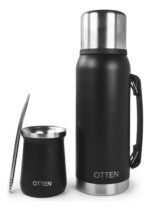 Set Termo Mate Acero Inoxidable C/ Bombilla Otten 1l - BAZAR CHEF
