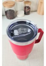 Vaso Térmico Acero C/ Manija Otten 800 Ml Rojo Lisa - Imagen 8
