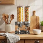 Dispenser De Cereales Doble Acero Inoxidable Otten 4 Lts Plateado - Imagen 2