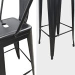 Silla De Hierro Tipo Industrial C/ Respaldo Otten - Imagen 2