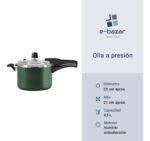 Olla A Presión Alum Antiadherente Panelux Premium 4,5 Lts Verde Oliva - Imagen 7