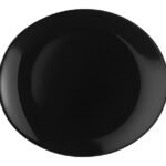 Plato Steak Vidrio Templado Arcoroc Evolutions Black 30cm Ovalado
