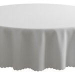 Mantel Redondo De Tela Poliéster Otten 2,6 Mts Blanco