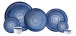 Vajilla Completa 42 Piezas Porcelana Schmidt Esfera Azul