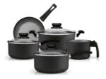 Batería De Cocina 8 Piezas Completa Panelux Premium Grafito