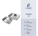 Juego De Asaderas 2 Piezas Aluminio Panelux Magnific Plateado - Imagen 9