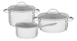 TRAMONTINA  UNA JGO. 3 pz AC. INOX/ 65280-300