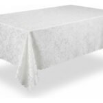 Mantel Rectangular Jacquard Poliéster Otten 3,5 X 1,5 Mts Blanco