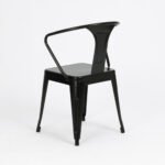 Silla Hierro Comedor Con Reposabrazos Otten Hierro Negro Negro - Imagen 5