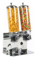 Dispenser De Cereales Doble Acero Inoxidable Otten 4 Lts Plateado - Imagen 3