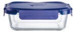 Taper Contenedor Rectangular Luminarc Putina 650 Ml Azul