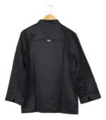 Chaqueta De Chef Para Cocina Manga Larga Unisex Otten Negro M - Imagen 6