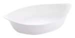 Fuente Oval 21x13 Cm Carine Luminarc Vidrio Templado Blanco