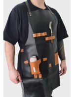 Delantal De Cocina Parrillero Gastronómico Premium Otten Negro Premium - Imagen 2