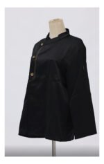 Chaqueta De Chef Para Cocina Manga Larga Unisex Otten Negro M - Imagen 7