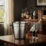 Balde Para Hielo Acero Inoxidable 2 Persona Premium Otten Plateado 2 Personas - Imagen 2