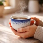 Set x 6 Taza De Té + Plato Porcelana Schmidt Esfera Color Azul - Imagen 4