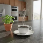 Taza De Té Porcelana Schmidt Esfera Color Gris Con Plato 200 Ml - Imagen 3