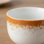 Taza De Té Porcelana Schmidt Esfera Color Mostaza Con Plato 200 Ml - Imagen 3