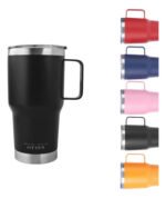 Vaso Térmico Acero C/ Manija Otten 800 Ml Negro Lisa - Imagen 3