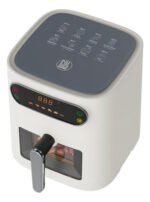 Freidora De Aire Sin Aceite Panel Digital Airfryer Col Home Yc501b 5,5 Lts 1500w Color Blanco - Imagen 4