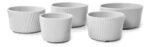 5 Cazuelas Porcelana Germer Gris Apilables Microondas Lavavajillas