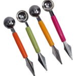 Ahuecador Dunia Acero Inoxidable Naranja Claro Papa Noisette Modelo Ot-07