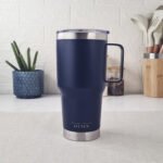 Vaso Térmico Acero C/ Manija Otten 800 Ml Azul - Imagen 8