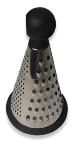 Rallador Mundo Inoxidable 3 Caras Base Silicona Cocina Dunia