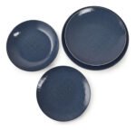 Plato Playo Porcelana Tramontina Topazio 25 Cm Azul Oscuro Topazio - Imagen 7